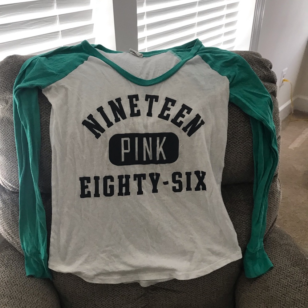Women’s Pink Victoria’s Secret Long-sleeve Shirt